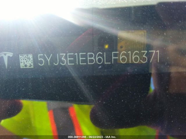 5YJ3E1EB6LF616371 Tesla Model 3 Long Range