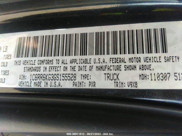 RAM 1500 Tradesman 2016 1C6RR6KG3GS155528 Image 15