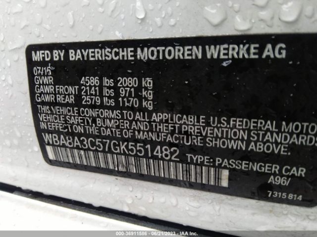 WBA8A3C57GK551482 BMW 3 Series 320i Xdrive