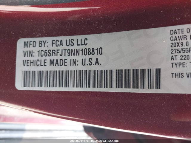 RAM 1500 Laramie 2022 1C6SRFJT9NN108810 Image 9