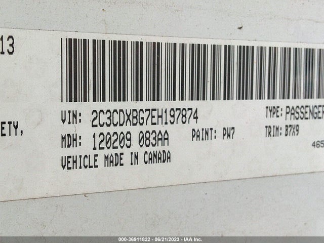 Dodge Charger Se 2014 2C3CDXBG7EH197874 Image 9