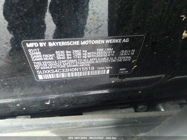 5UXKS4C33H0N15519 BMW X5 Xdrive35d