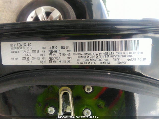 1C6RR6KMXFS623386 RAM 1500 Tradesman