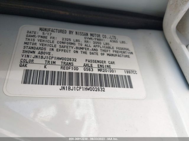 JN1BJ1CP1HW002632 Nissan Rogue Sport Sl