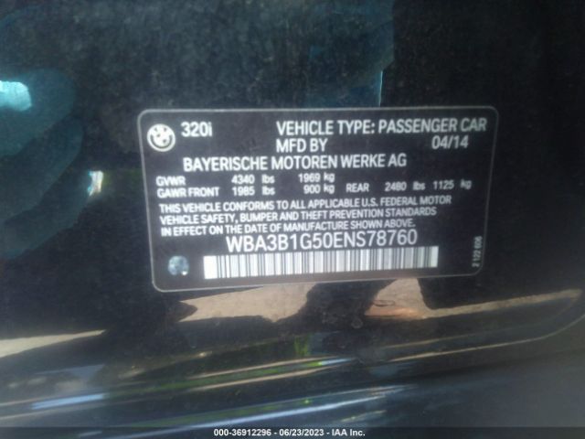 WBA3B1G50ENS78760 BMW 3 Series 320i