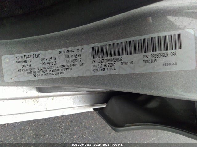 2017 Chrysler 200, VIN: 1C3CCCAB1HN508132