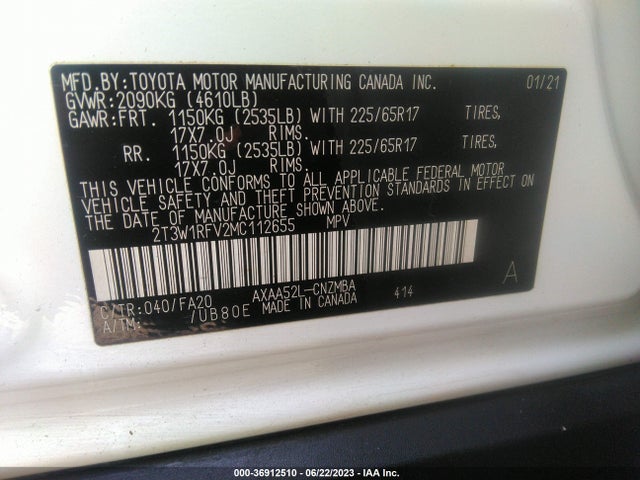 Toyota Rav4 Xle 2021 2T3W1RFV2MC112655 Image 15