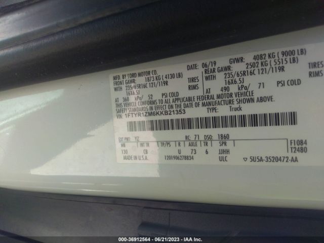 1FTYR1ZM6KKB21353 Ford TRANSIT VAN