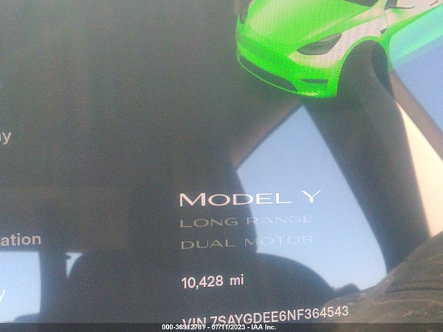 Tesla Model Y Long Range 2022 7SAYGDEE6NF364543 Image 15