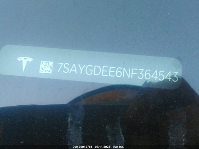 Tesla Model Y Long Range 2022 7SAYGDEE6NF364543 Image 17