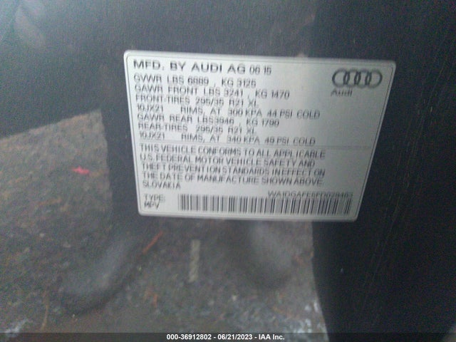 WA1DGAFE5FD029463 Audi Q7 3.0t S Line Prestige