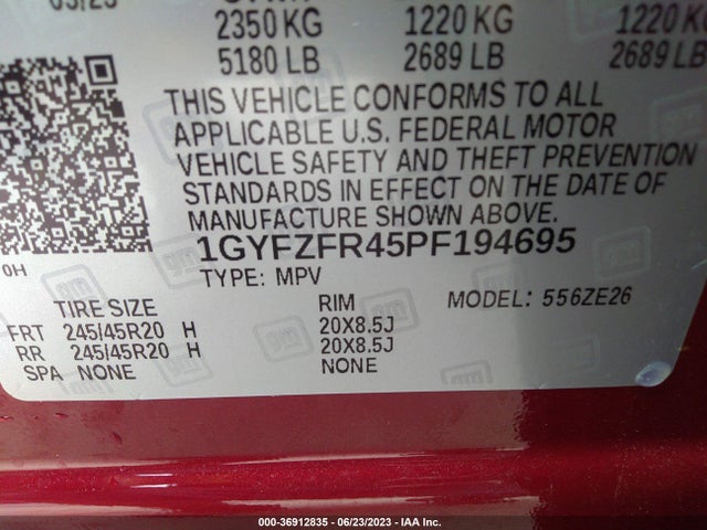 2023 Cadillac XT4, VIN: 1GYFZFR45PF194695