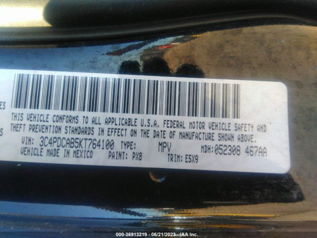 3C4PDCAB5KT764100 Dodge Journey Se Value Pkg