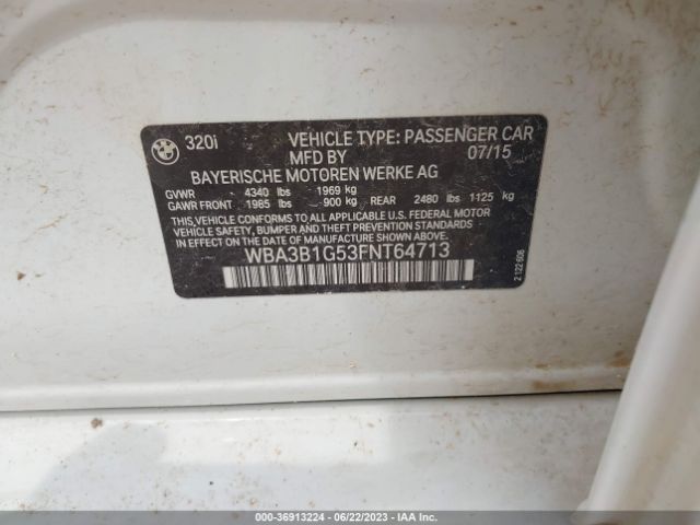 WBA3B1G53FNT64713 BMW 3 Series 320i