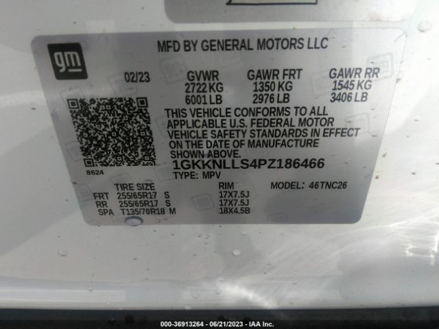 1GKKNLLS4PZ186466 GMC Acadia At4