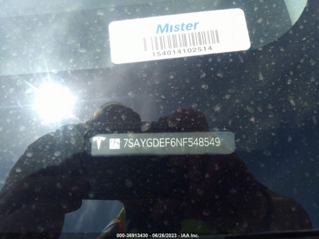 7SAYGDEF6NF548549 Tesla Model Y Performance
