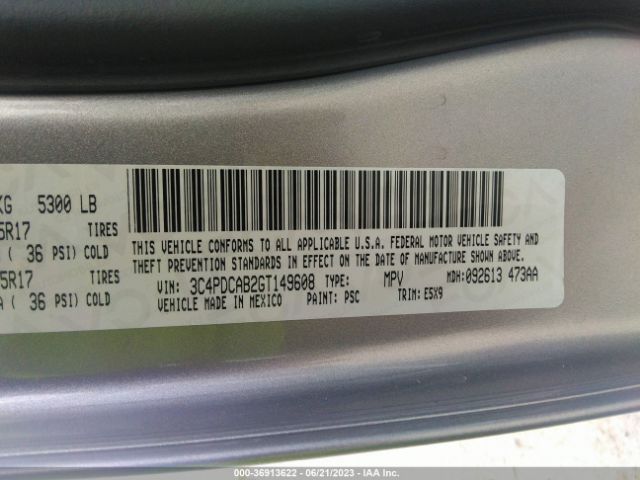 3C4PDCAB2GT149608 Dodge JOURNEY SE