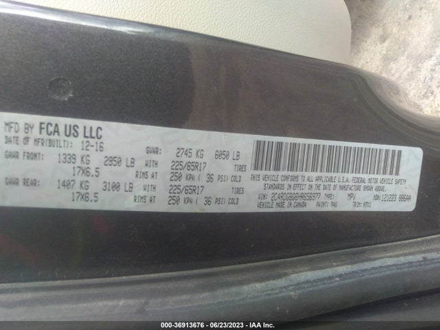 Dodge Grand Caravan Se 2017 2C4RDGBG6HR656977 Image 9
