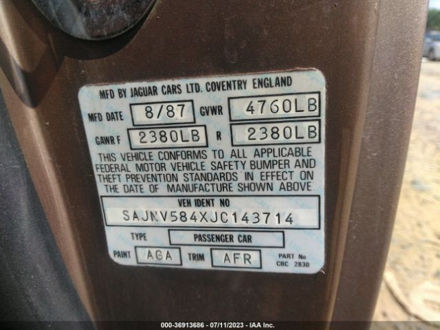 1988 JAGUAR XJS SAJNV584XJC143714 Photo 8