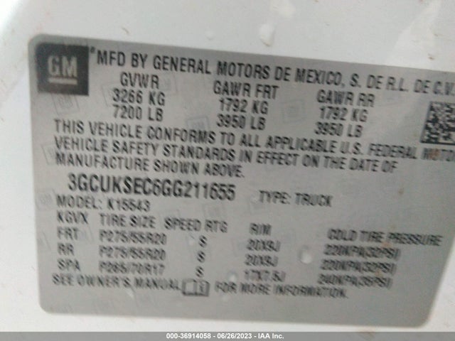 Chevrolet Silverado 1500 Ltz 2016 3GCUKSEC6GG211655 Image 9