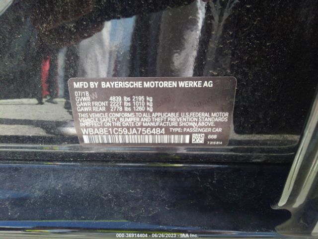WBA8E1C59JA756484 BMW 3 Series 330e Iperformance