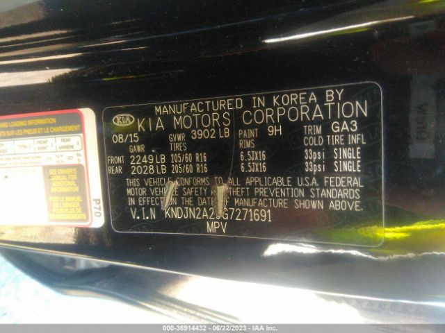 KNDJN2A29G7271691 KIA Soul Base