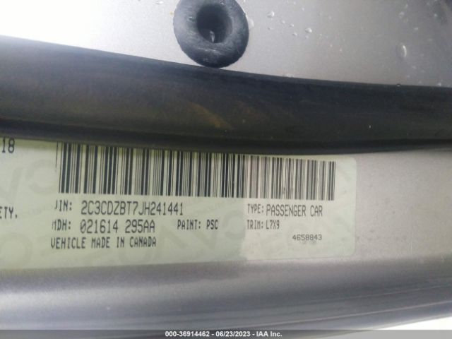 2C3CDZBT7JH241441 Dodge Challenger R/t