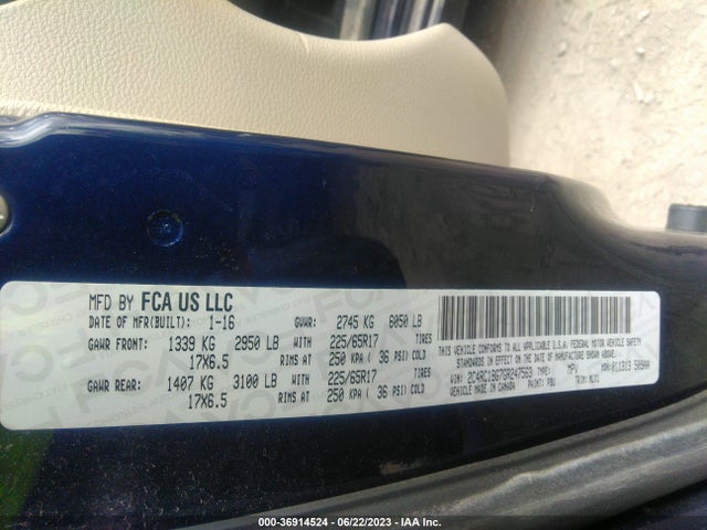 2C4RC1BG7GR247563 Chrysler Town & Country Touring