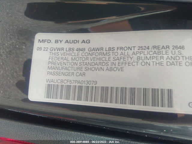 2023 Audi A5, VIN: WAUCBCF57PA013079