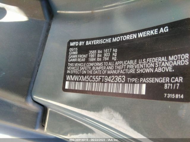 WMWXM5C55FT942363 Mini COOPER HARDTOP