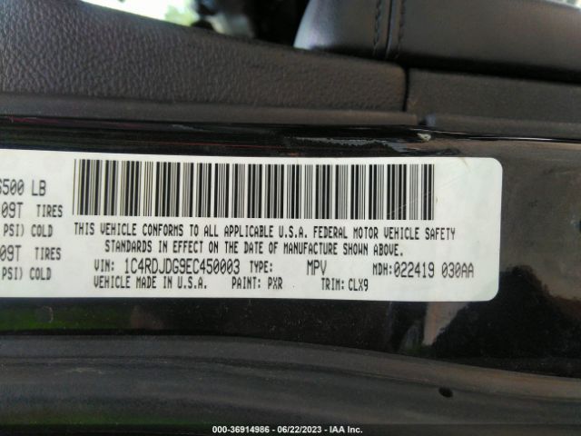1C4RDJDG9EC450003 Dodge DURANGO LIMITED