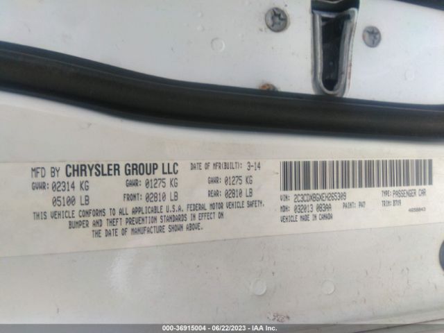 2C3CDXBGXEH265309 Dodge Charger Se