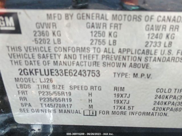 2GKFLUE33E6243753 GMC Terrain Denali