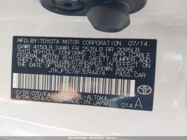 JTKJF5C76F3094474 Scion TC