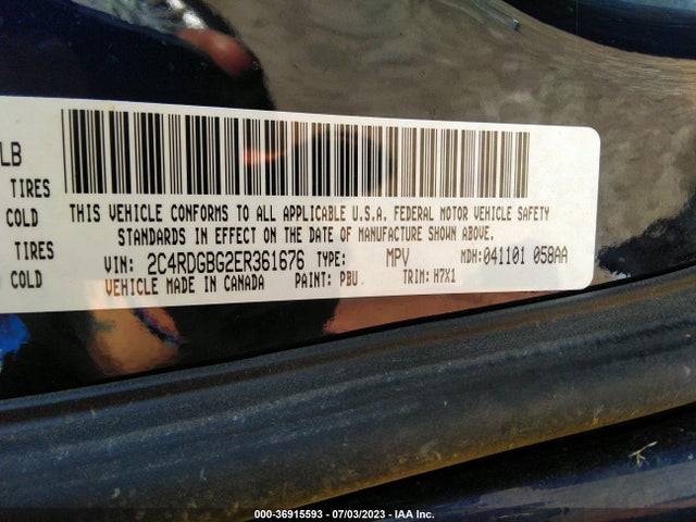 Dodge Grand Caravan Se 2014 2C4RDGBG2ER361676 Image 9