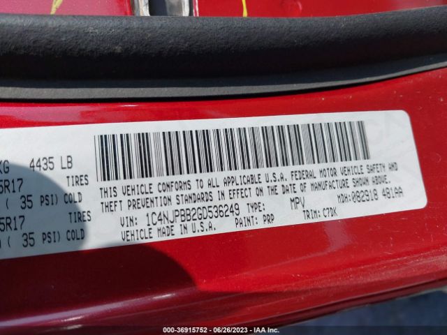 1C4NJPBB2GD536249 Jeep Patriot Sport