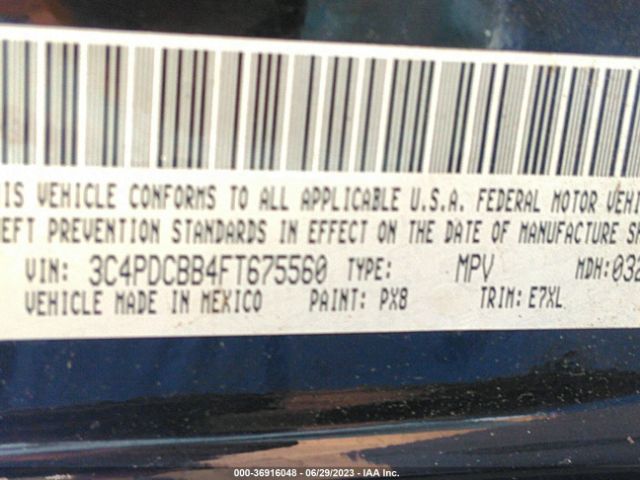 3C4PDCBB4FT675560 Dodge Journey Sxt