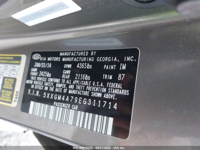 5XXGM4A79EG311714 KIA Optima Lx