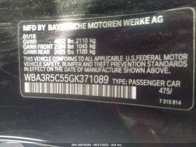 WBA3R5C55GK371089 BMW 4 Series 435i Xdrive