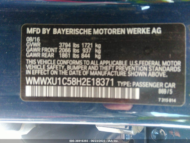 2017 Mini Hardtop, VIN: WMWXU1C58H2E18371