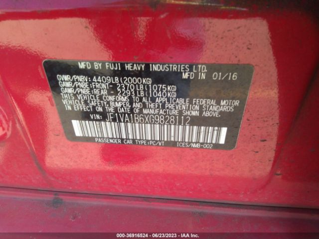 JF1VA1B6XG9828112 Subaru WRX