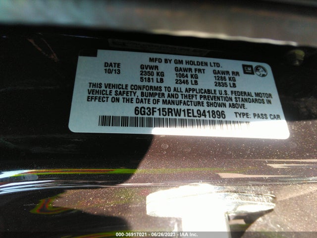 2014 Chevrolet SS, VIN: 6G3F15RW1EL941896