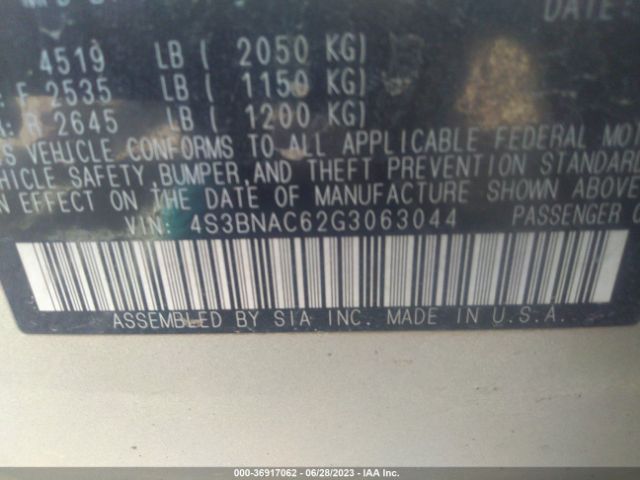 4S3BNAC62G3063044 Subaru Legacy 2.5i Premium