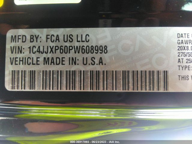 1C4JJXP60PW608998 Jeep Wrangler 4xe Sahara 4x4