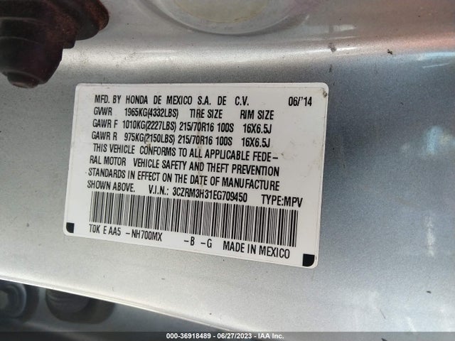 Honda CR-V LX 2014 3CZRM3H31EG709450 Image 16