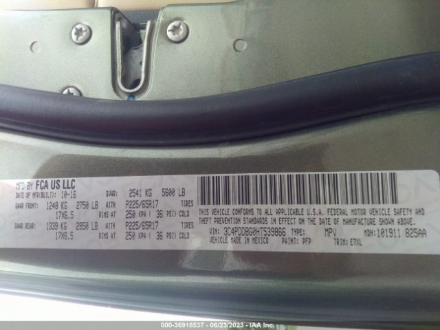 3C4PDDBG0HT539866 Dodge Journey Sxt