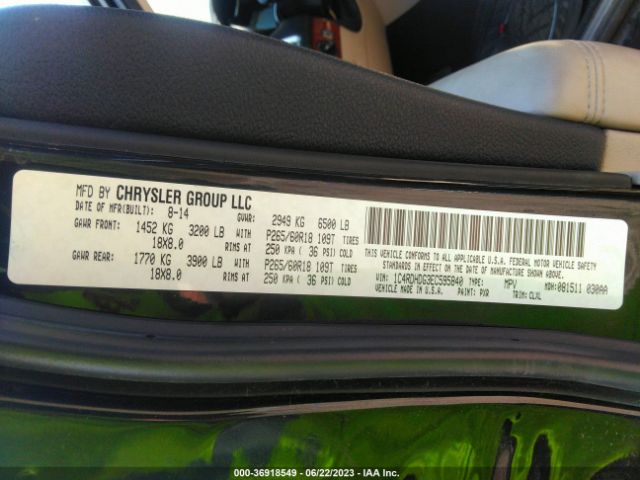 1C4RDHDG3EC595840 Dodge DURANGO LIMITED