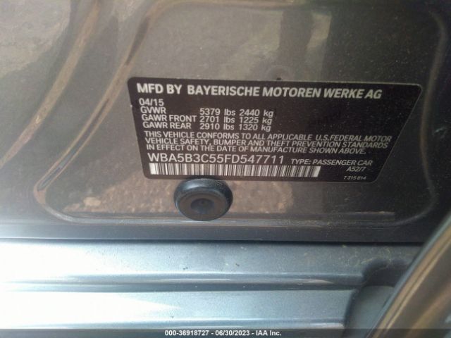 WBA5B3C55FD547711 BMW 5 Series 535i Xdrive