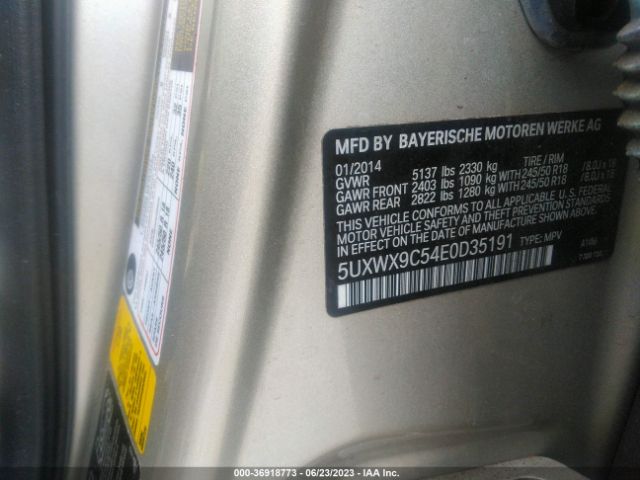 5UXWX9C54E0D35191 BMW X3 Xdrive28i