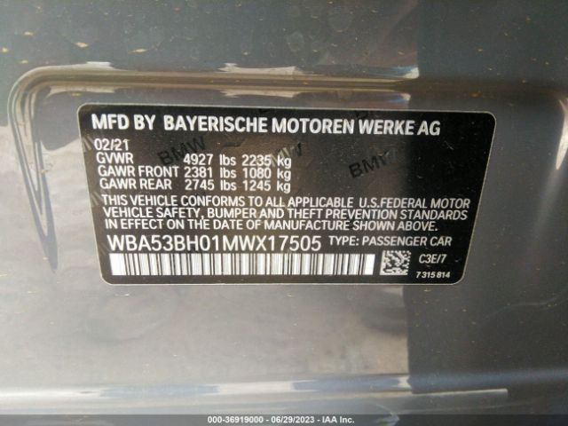 WBA53BH01MWX17505 BMW 5 Series 530i